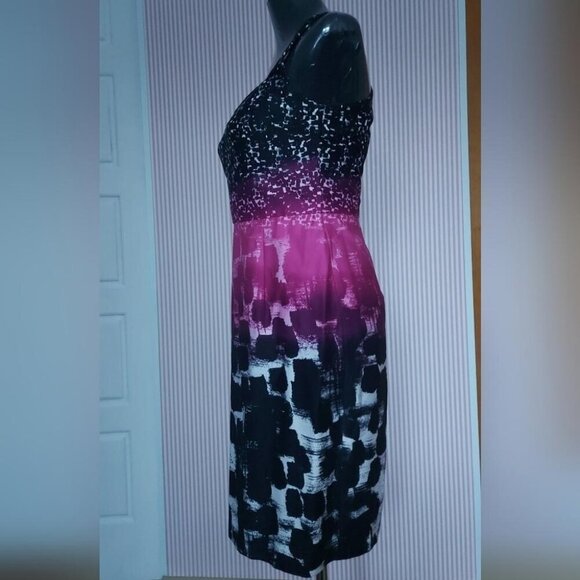 Calvin Klein Ombre Cross-Strap Dress Formal Date Night Wedding Guest Look - Picture 2 of 11